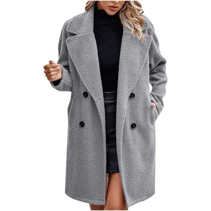 Velvet Elegance Winter Coat – Luxe Warm &amp; Chic Design