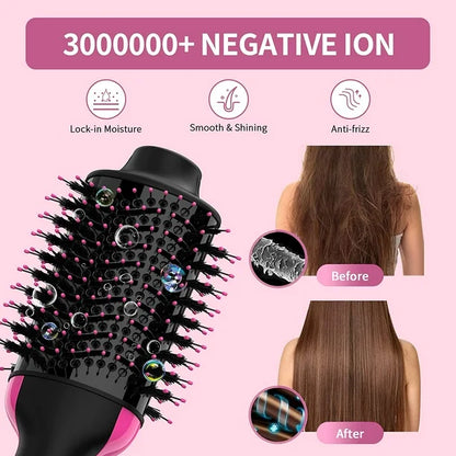 2-in-1 Hot Air Brush Hair Dryer &amp; Volumizer – Smooth, Frizz-Free Styling