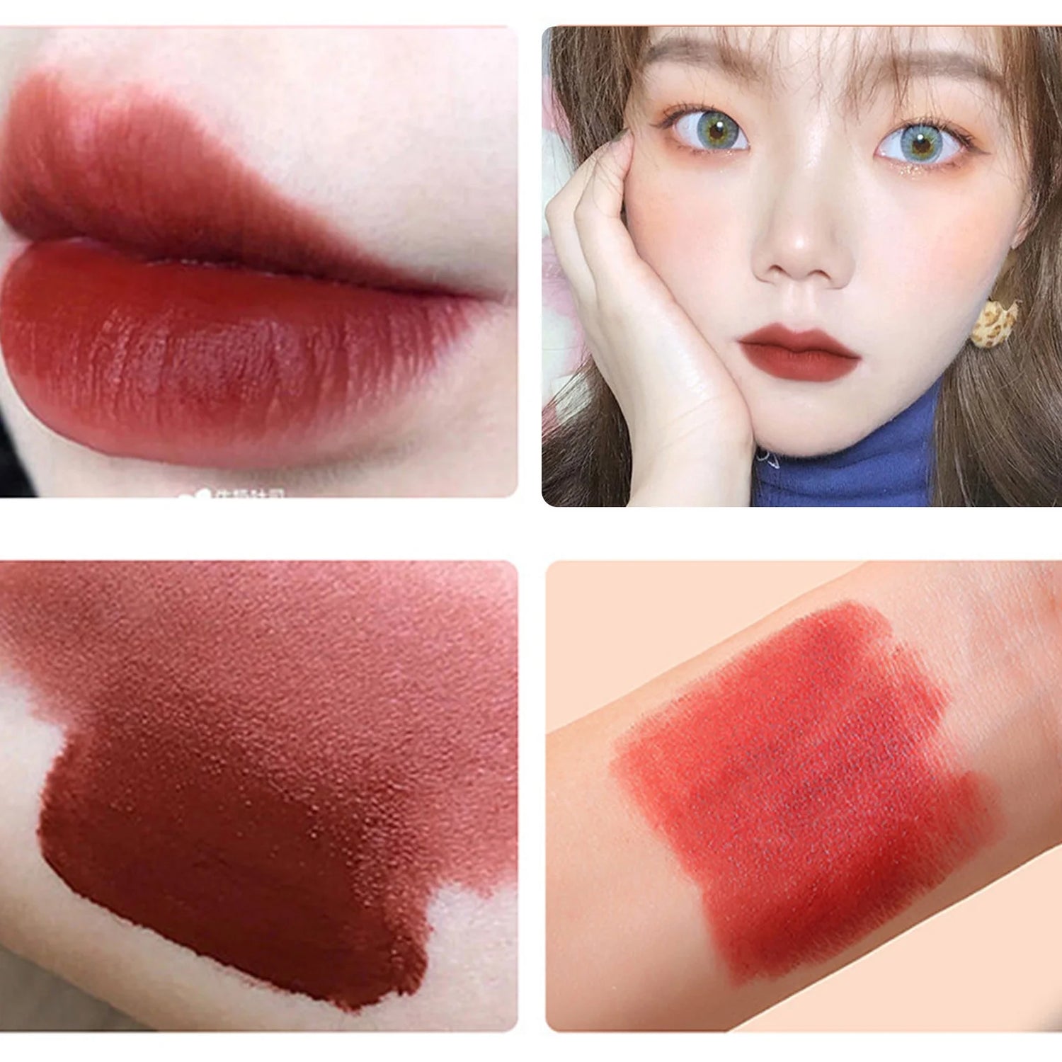 Waterproof Matte Lip Glaze - Long-Lasting Lipstick