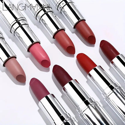 Velvet Matte 8-Shade Lipsticks - Long-Lasting Set