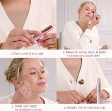 Load image into Gallery viewer, Painless Facial Hair Remover Electric Eyebrow Trimmer