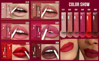 6 Colors Matte Liquid Lipstick Set