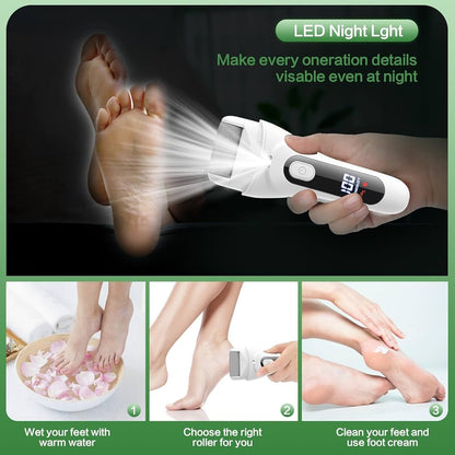 Rechargeable Electric Foot File Kit - Pedicure Set