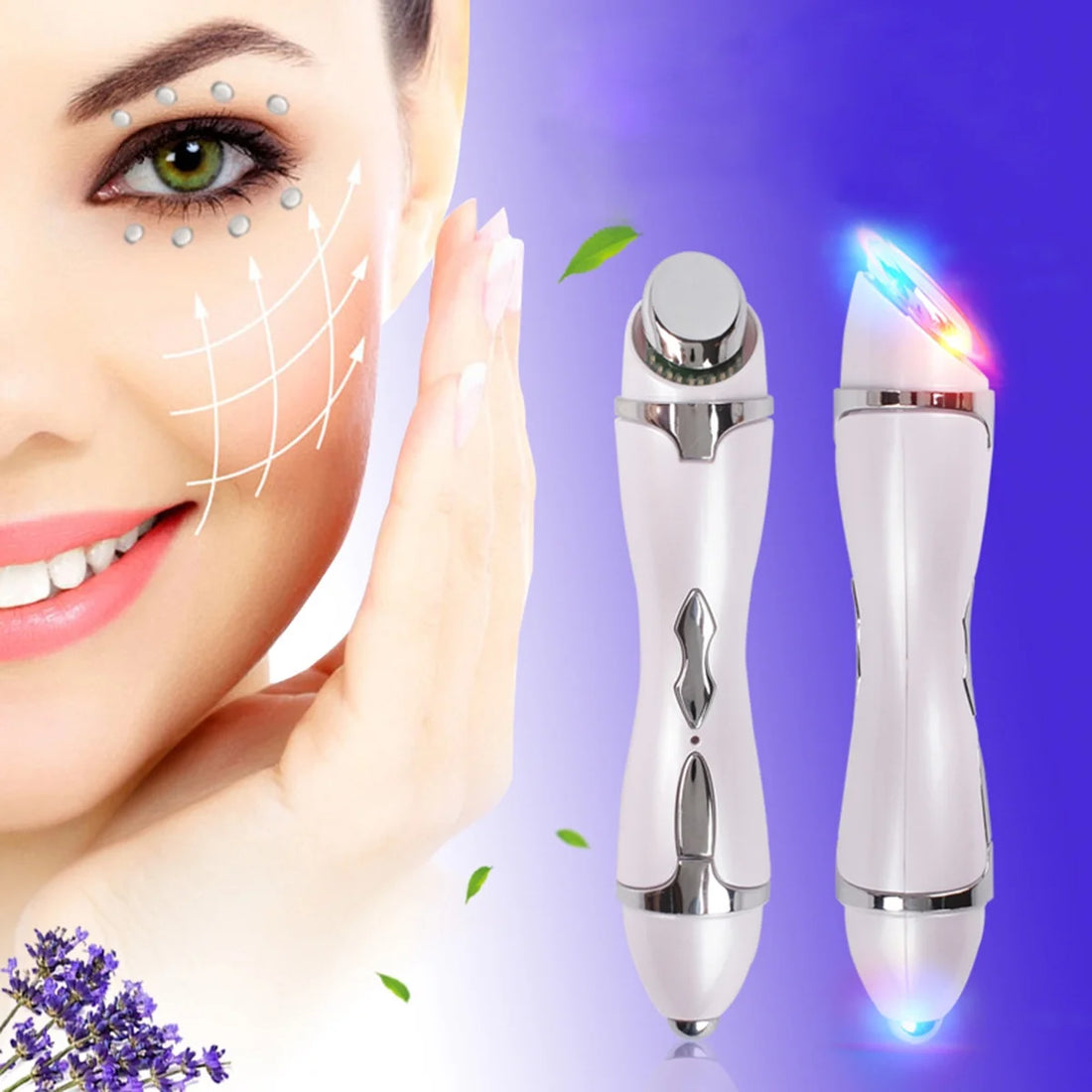 Dark Circle &amp; Wrinkle Facial Massager Device