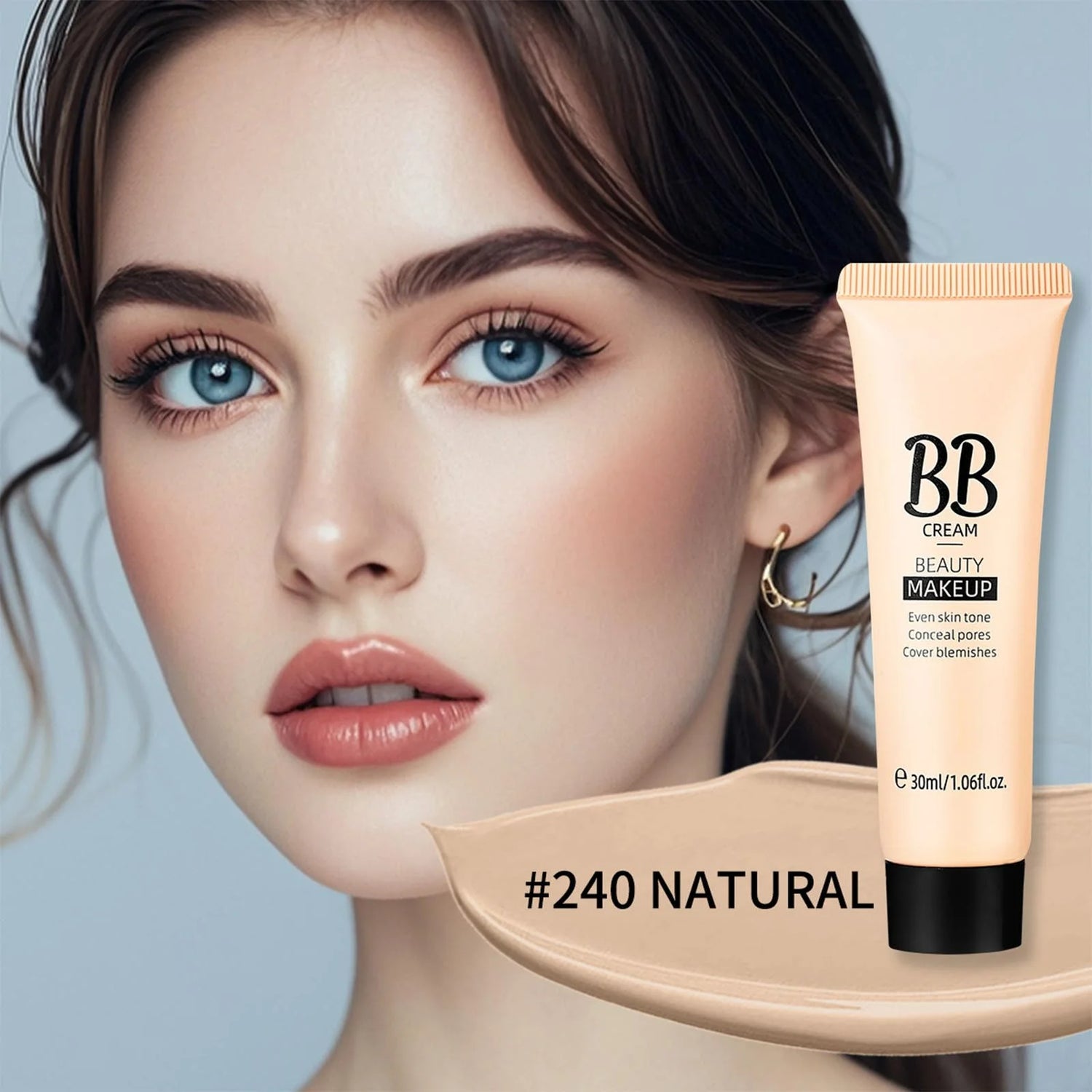 Waterproof Full-Coverage BB Cream – Radiant, Long-Lasting