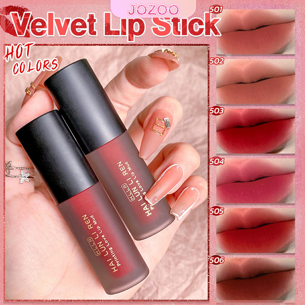 Waterproof Matte Lip Glaze - Long-Lasting Lipstick
