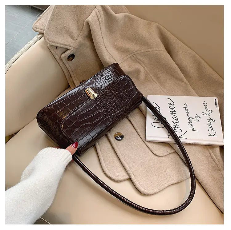 Luxury Croc Handbag - Premium Crocodile Pattern