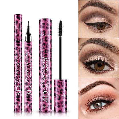 Red Leopard Eyeliner Mascara Set