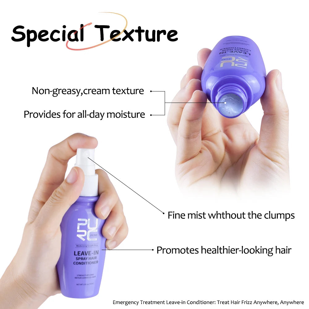 Coconut Oil Leave-In Conditioner Spray – Smooth, Hydrated