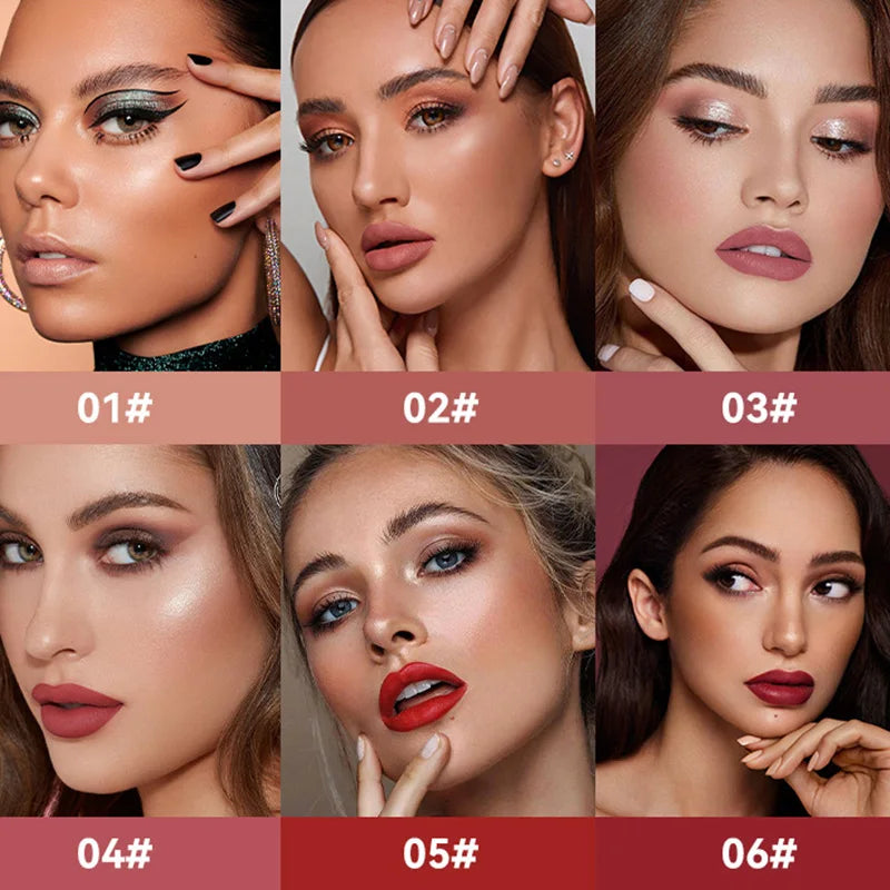 6 Colors Matte Liquid Lipstick Set