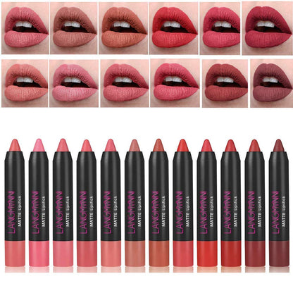 12-Piece Long Lasting Matte Lipstick Kit