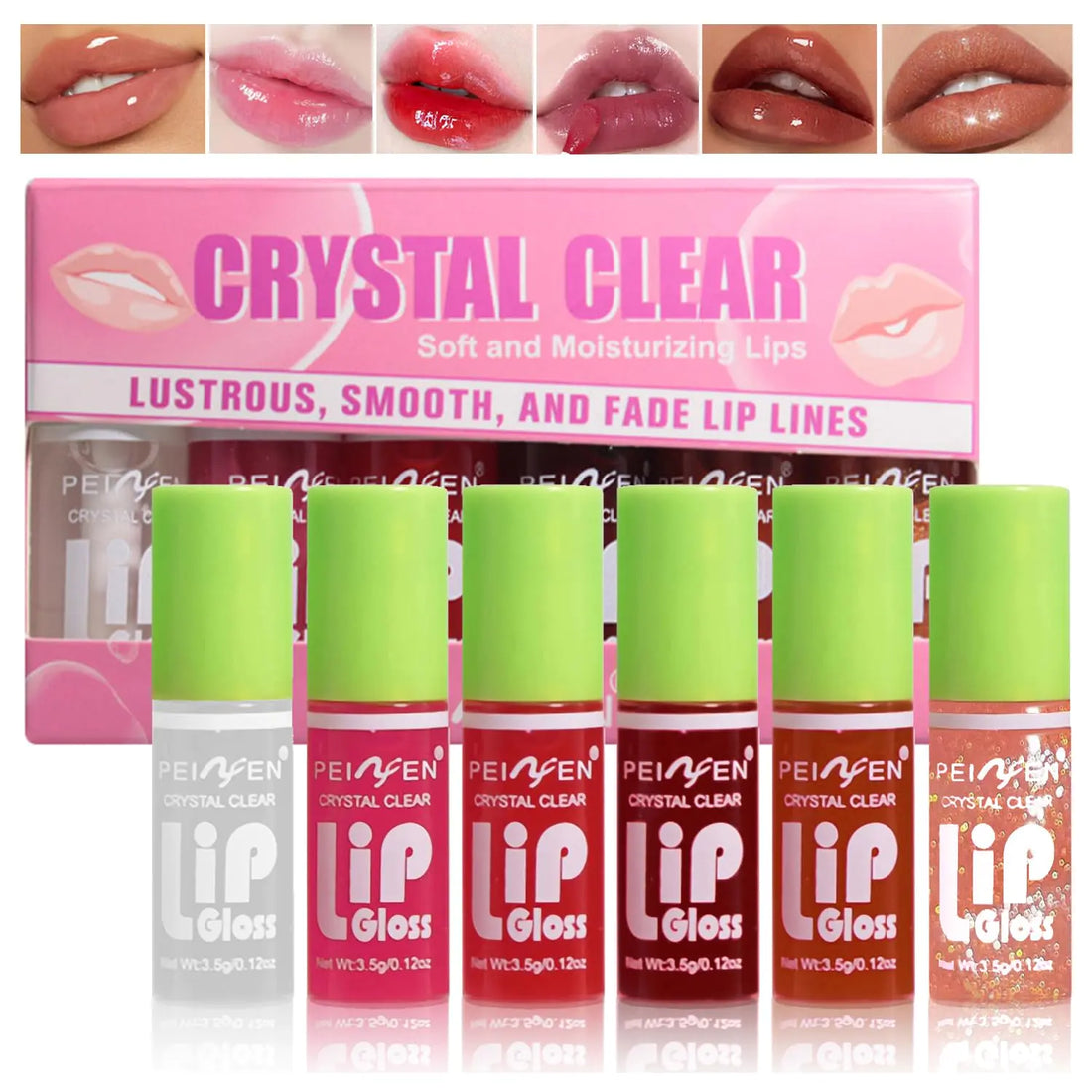 6 Colors Lip Oil - Nourishing Glossy Lip Treatment