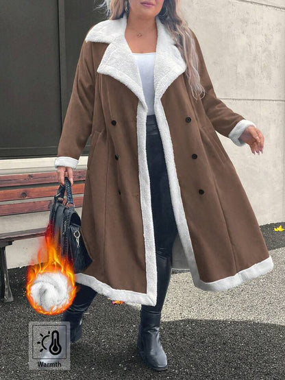 Elegant Winter Lapel Coat – Warm &amp; Stylish Outerwear
