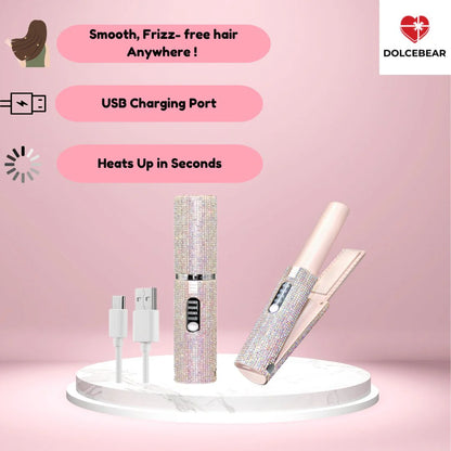 Wireless Automatic Hair Curler – Crystal Diamond Design
