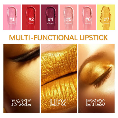 Gold Waterproof Matte Lipstick – Long Lasting