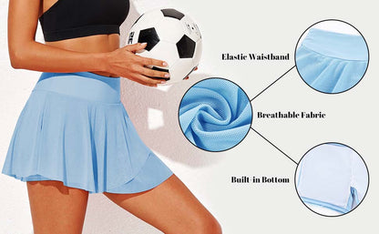 High-Waisted Anti-Exposure Yoga Shorts - Women&