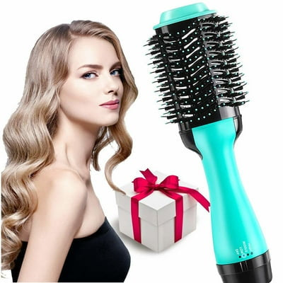 2-in-1 Hot Air Brush Hair Dryer &amp; Volumizer – Smooth, Frizz-Free Styling