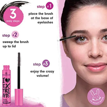 Waterproof Roll-Up Mascara – Thick, Long, Smudge-Proof