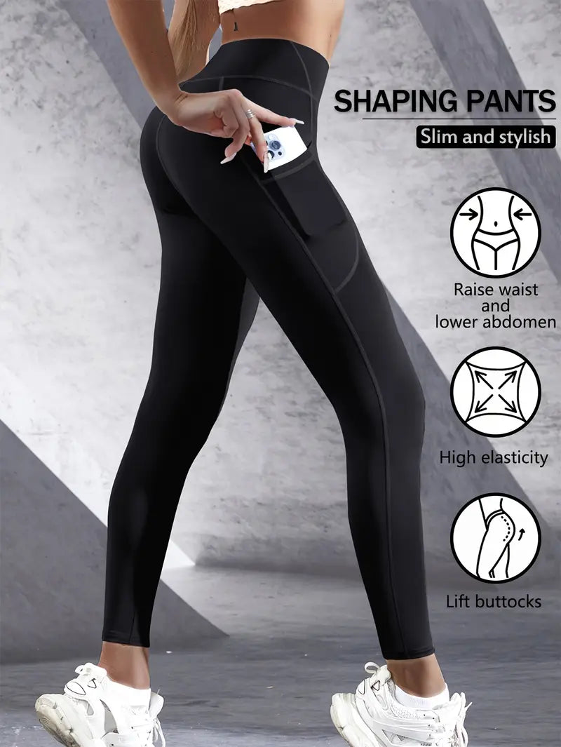 Quick-Dry Belly Control Yoga Pants – Flexible &amp; Chic