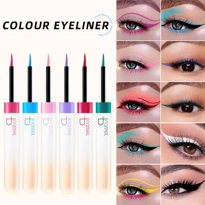 12 Colors Glitter Waterproof Eyeliner Set