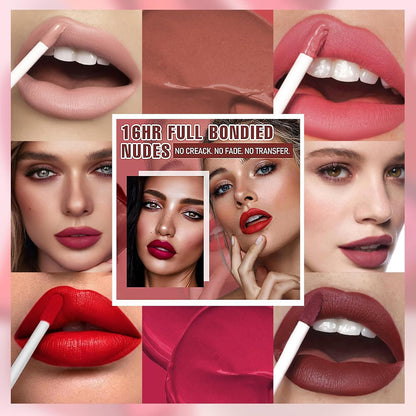 6 Colors Matte Liquid Lipstick Set
