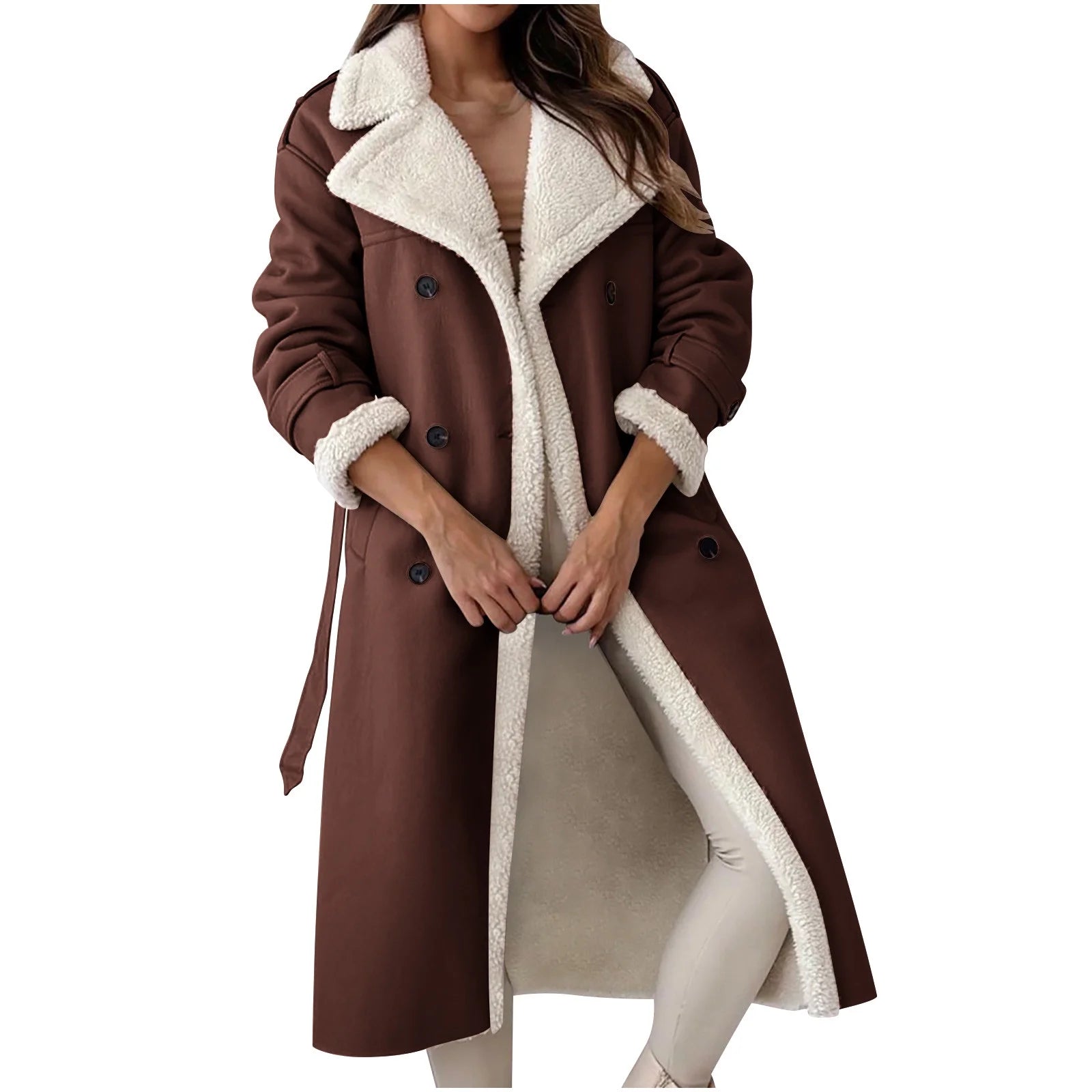 Elegant Winter Lapel Coat – Warm &amp; Stylish Outerwear