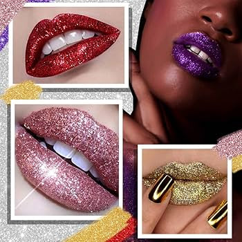 4-Color Glitter Lip Kit – Waterproof &amp; Long-Lasting
