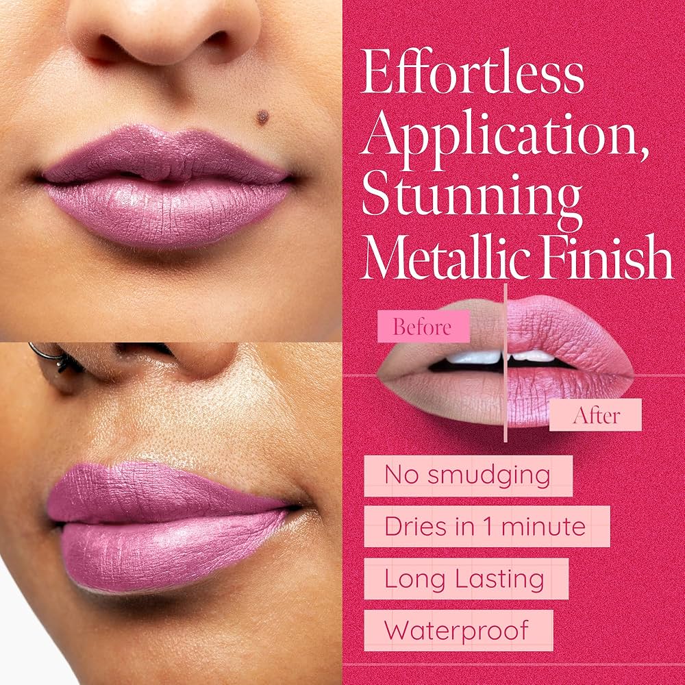 Matte Liquid Lipstick Pen – Dual Lip Gloss &amp; Velvet Finish