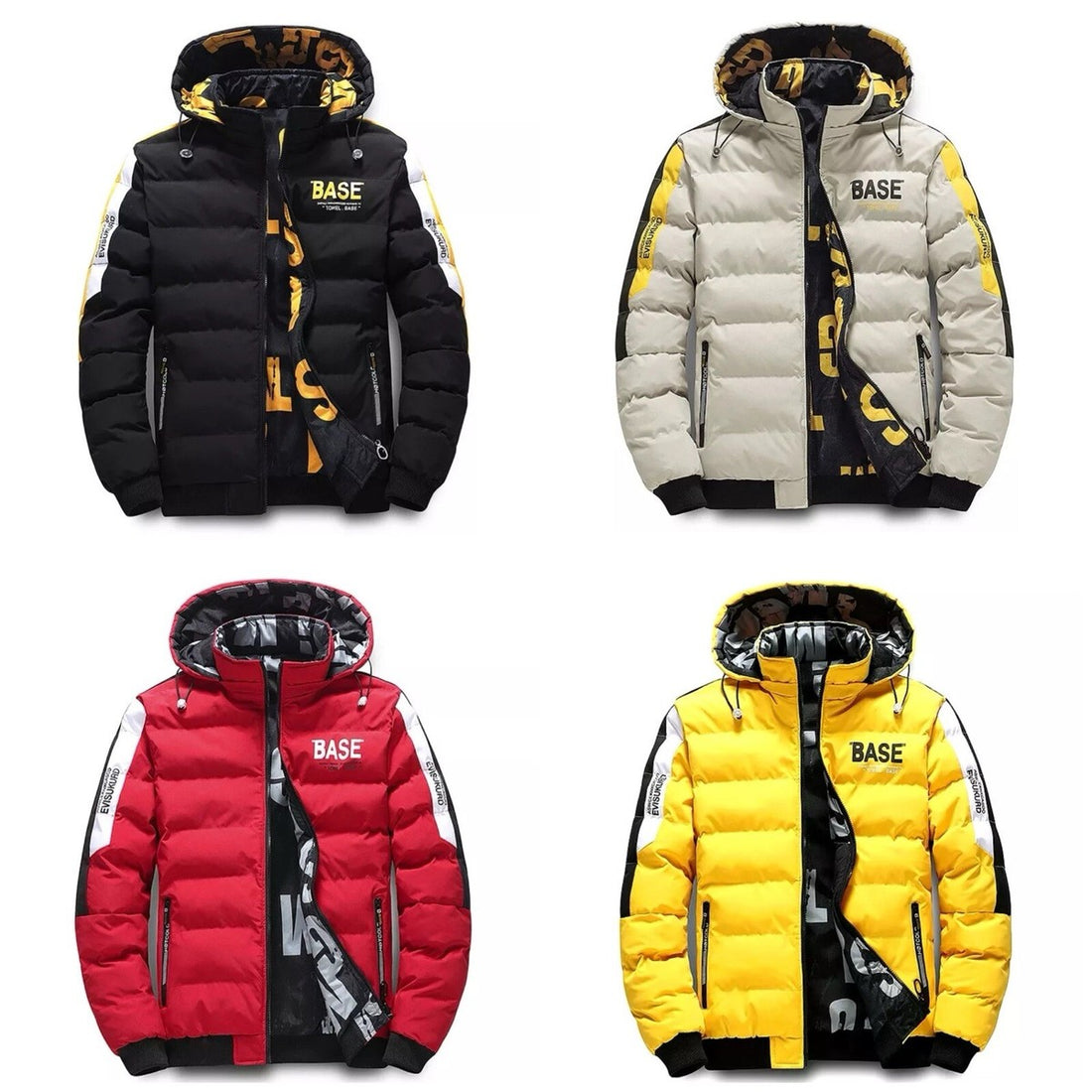 Men’s Warm Waterproof Winter Coat with Hood
