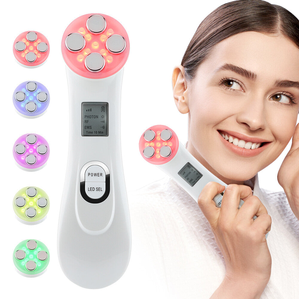 LED Light Therapy Facial Massager - Anti-Aging