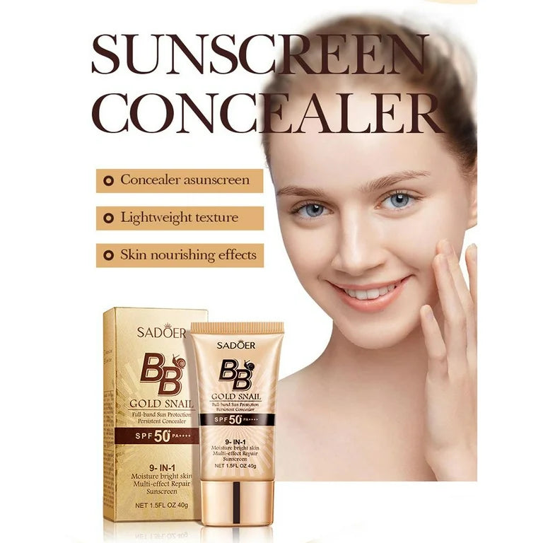 Gold Snail BB Cream SPF50+ – Moisturizing &amp; Long-Wear
