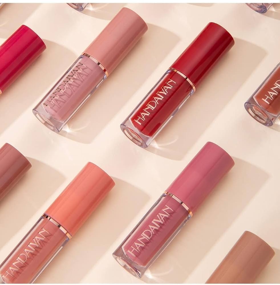 12 Colors Matte Nude Lipstick - Natural Shades Set