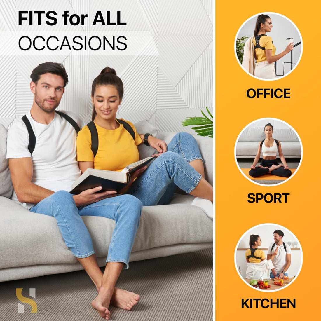 Adjustable Breathable Posture Corrector for Back