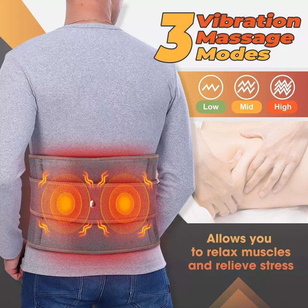 Infrared Vibration Lumbar Support Massager