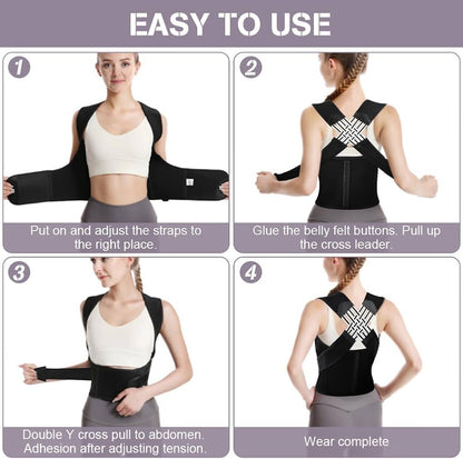 Invisible Posture Corrector for Adults – Breathable &amp; Adjustable Back Support