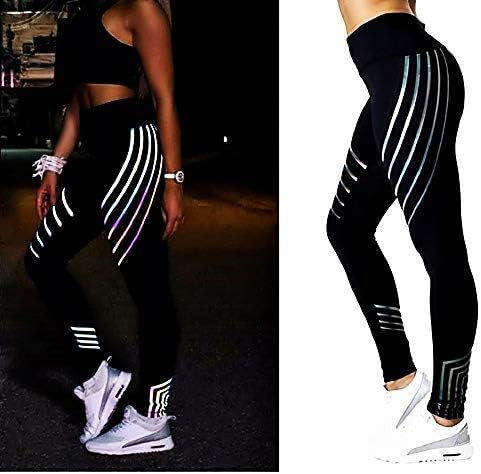 Glow-In-The-Dark Streamer Print Activewear Leggings
