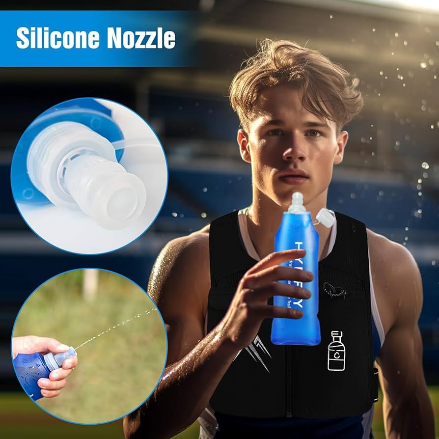 Reflective Sports Vest with Touchscreen Phone Pocket