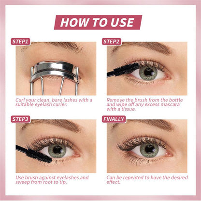 4D Waterproof Slim Mascara – Volume, Length &amp; Curl