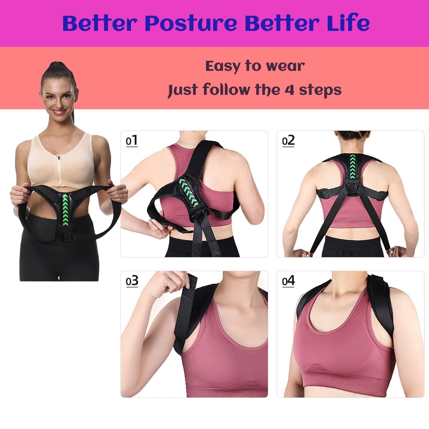 Posture Correction Belt for Back and Sitting Support