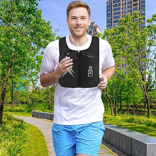 Reflective Sports Vest with Touchscreen Phone Pocket