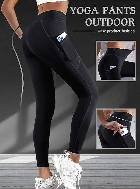 Quick-Dry Belly Control Yoga Pants – Flexible &amp; Chic
