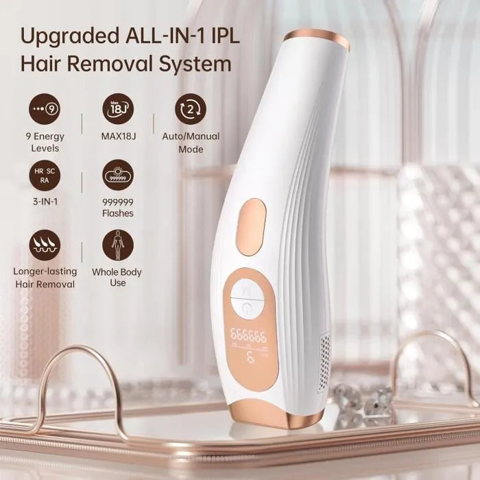 IPL Laser Hair Removal 3-in-1 - Home Device Cooling