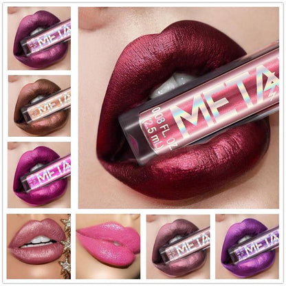 Metallic Liquid Lipstick Lip Gloss - Shimmery Finish