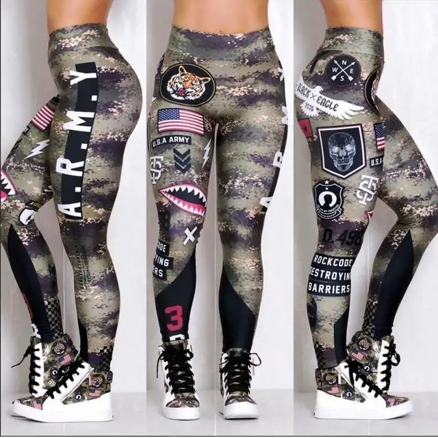 Military Chic Sculpting Leggings
