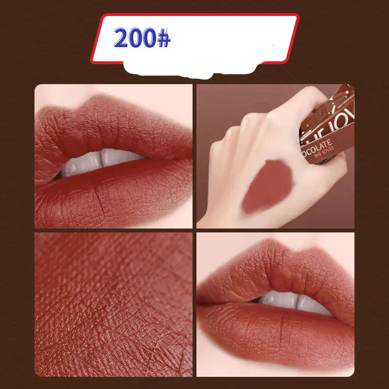 Matte Lip Glaze Velvety Lipstick - Long-Lasting