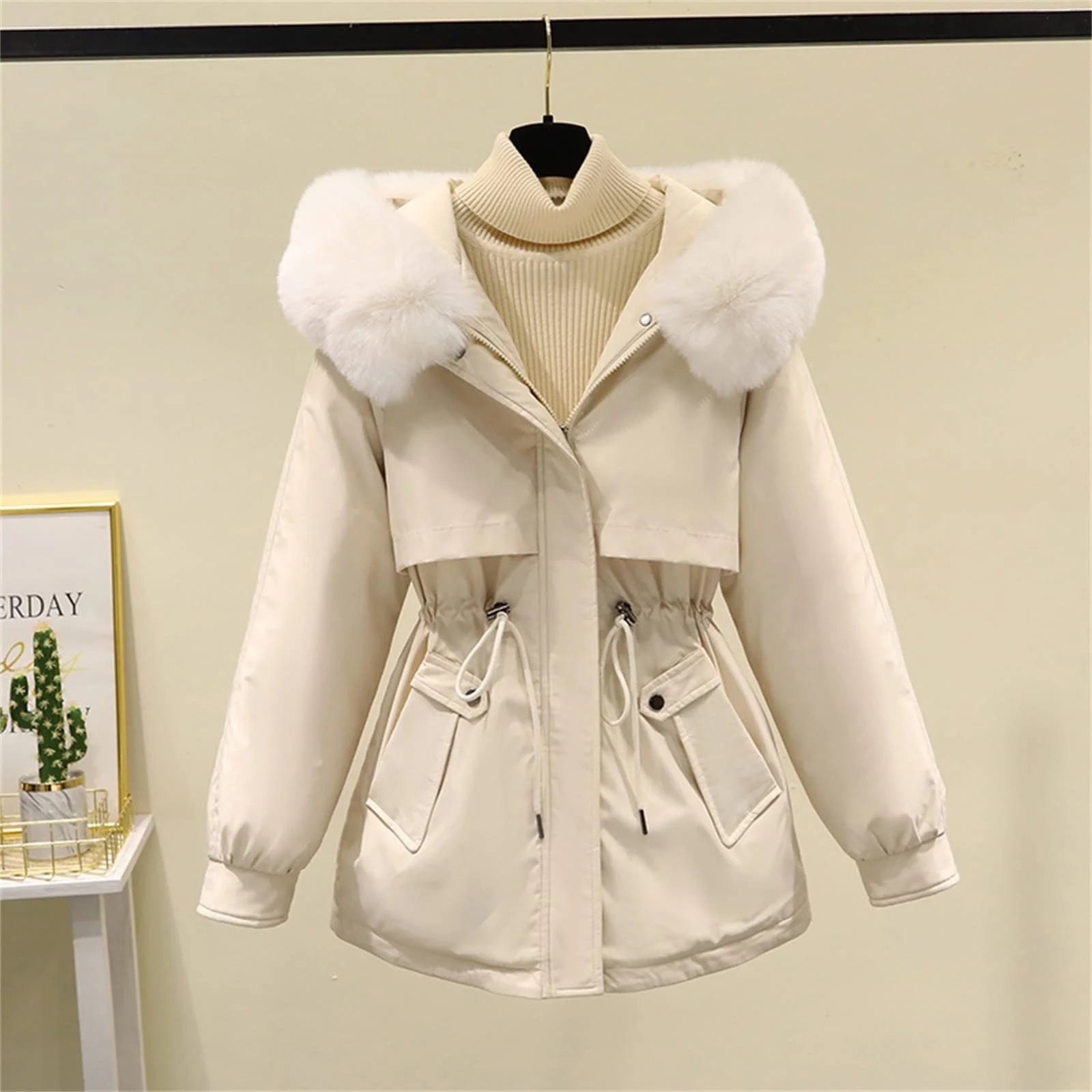 Plus Size Korean Winter Coat – Warm, Stylish &amp; Flattering