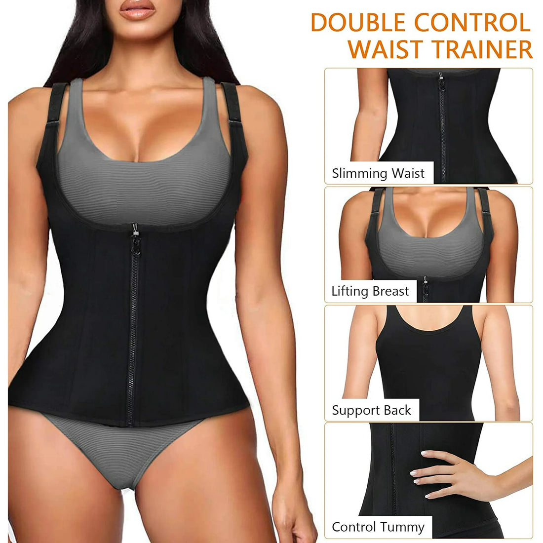 Dual Shaping Waist Trainer Corset - Slimming Support