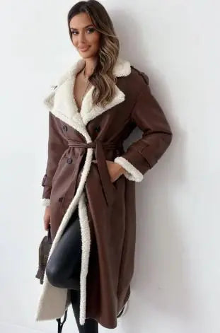 Elegant Winter Lapel Coat – Warm &amp; Stylish Outerwear