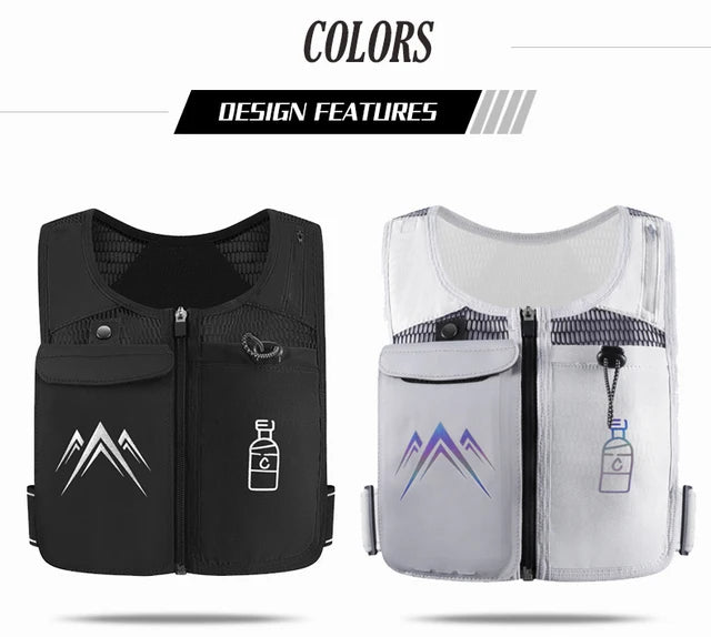 Reflective Sports Vest with Touchscreen Phone Pocket