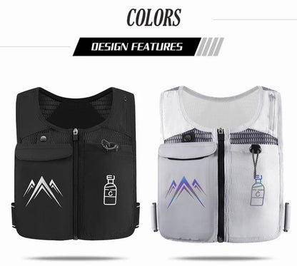 Reflective Sports Vest with Touchscreen Phone Pocket